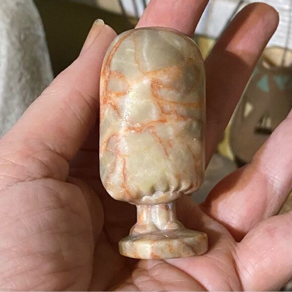 Sally Night Before Christmas Red Network Carved Stone - Picture 5 of 5